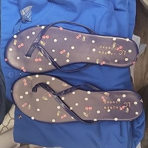 Lauren Conrad cherry flip flops